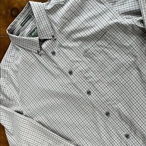 Eddie Bauer Button Down Dress Shirt Size L
